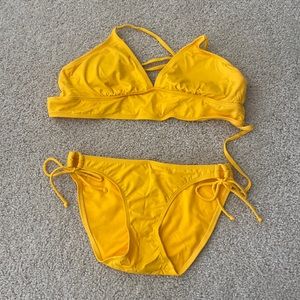 New athleta yellow swim suit